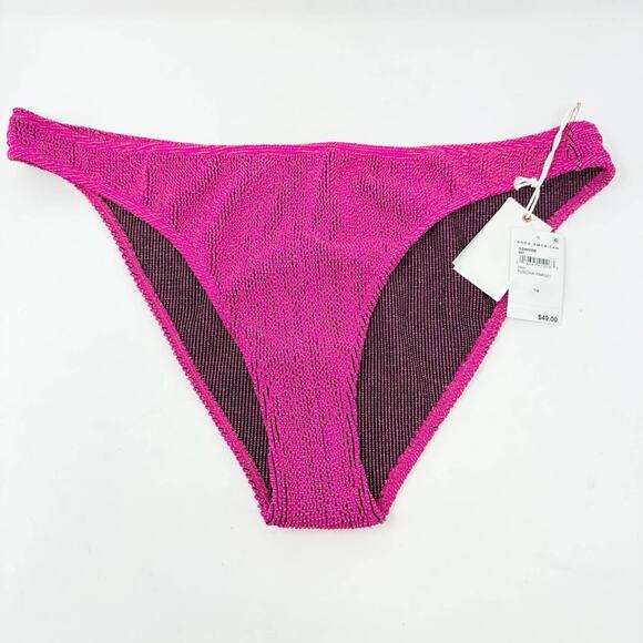 Good American Women Always Fits Good Waist Cheeky Bikini Bottom Pink Size 4X/5X - Picture 2 of 4